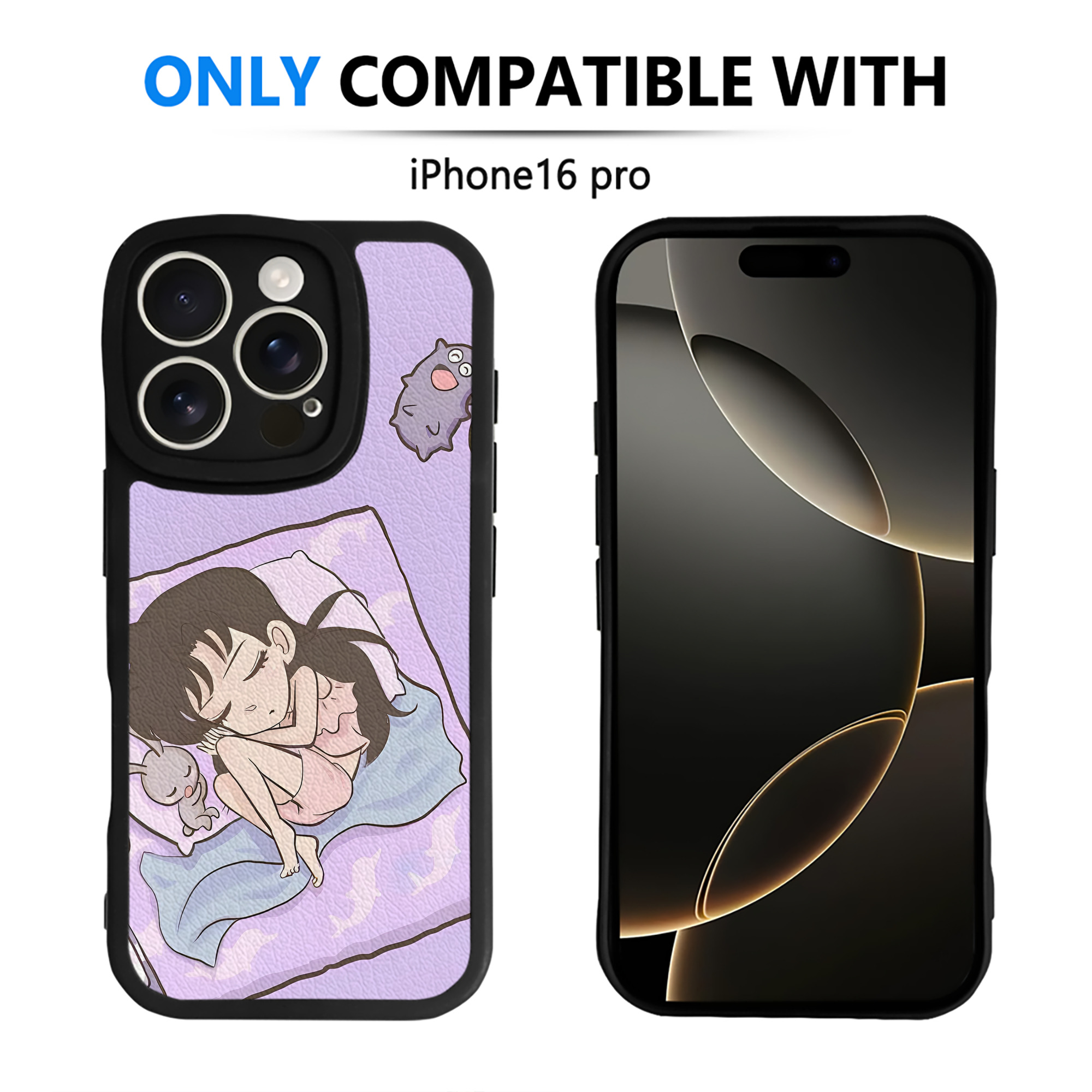 （画像用） 名探偵コナン Detective Conan 【iPhone 16シリーズ対応】シリコンスマホケース（レザー調） 材質：シリコン